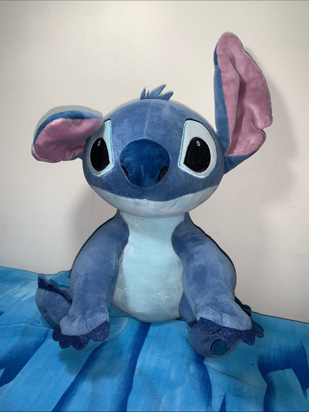 Disney Blue Stitch Plush Toy - Kids Stuffed Animal 10”